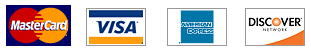 MasterCard, Visa, American Express, Discover