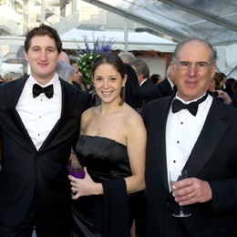 From left: John V. Raggio, Lindsay Leventhal, and John J. Raggio, North Shore-LIJ Trustee.